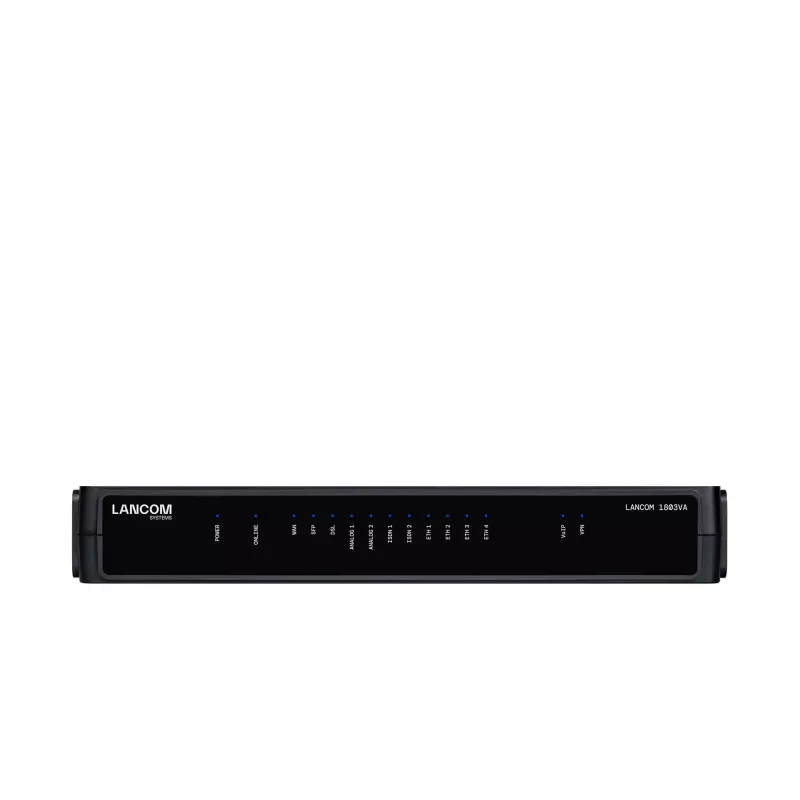 Router LANCOM 1803VA μαύρο 1 ανεμιστήρας SNMP Ethernet 10 100 1000 Mbit/s
