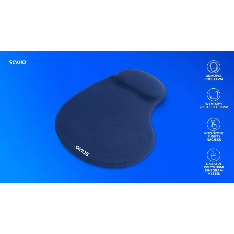 Mousepad SAVIO MP-01NB σκούρο μπλε