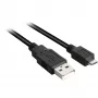 Καλώδιο USB 2.0, βύσμα USB-A > βύσμα Micro-USB (μαύρο, 2,0 μέτρα)