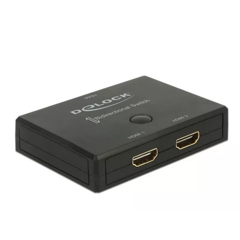 DeLock HDMI 2 - 1 Switch αμφίδρομος 4K 60 Hz - Διακόπτης βίντεο/ήχου - 2 x HDMI - Desktop