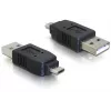 Αντάπτορας βύσμα USB Micro-B αρσενικό σε βύσμα USB 2.0 A αρσενικό DeLOCK 65036 μαύρο