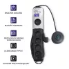 Προστασία Υπέρτασης Qoltec 50171 Μαύρο 7 πρίζες AC 230V 1,5m