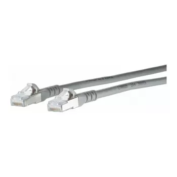 METZ CONNECT - Καλώδιο Patch - RJ-45 (M) σε RJ-45 (M) - 20 cm - S/FTP - CAT 6a - IEEE 802,3u/IEEE 802,3ab/IEEE 802,3an/IEEE 802,3af/IEEE 802,3at - Χωρίς αλογόνα, χωρίς γλωττίδα, Λιρίδα - Γ