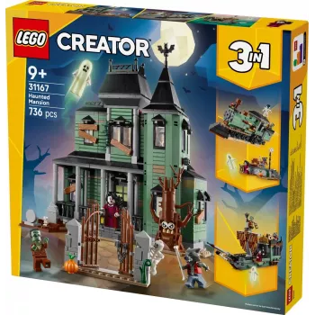 Παιχνίδι κατασκευής LEGO Creator 3-in-1 Spukhaus μοντέλο 31167 – 736 τεμ., 3 μοντέλα, 5 μινιφιγούρες