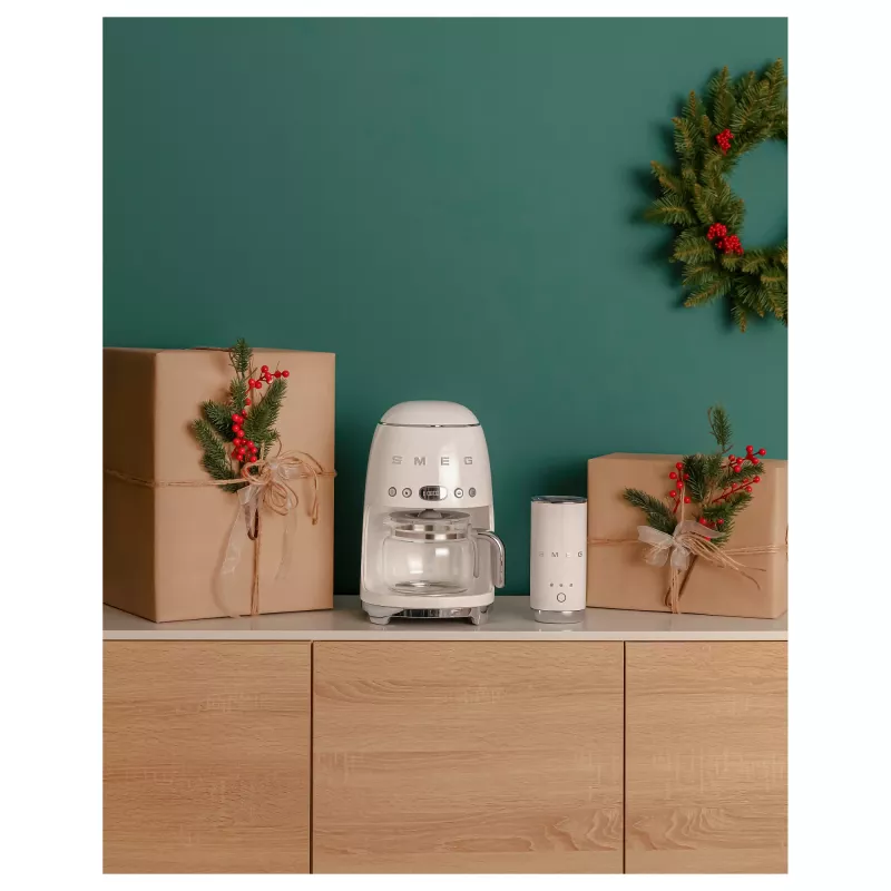Smeg 50's Style DCF02CREU Καφετιέρα 1,25 Λίτρα κρεμ