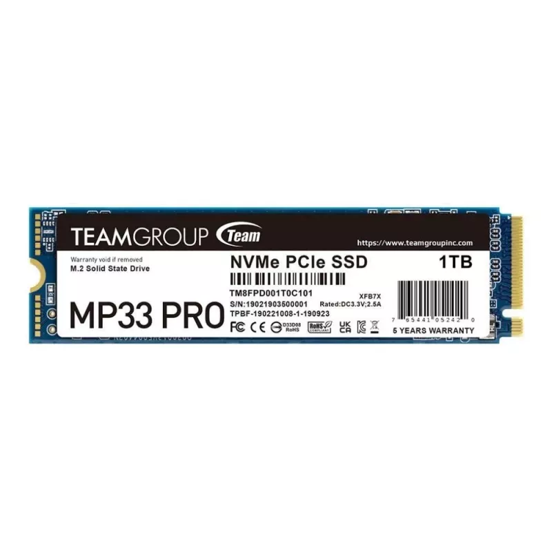 Μονάδα SSD Team Group 1 TB M.2 PCI Express 3.0 NVMe MP33 PRO