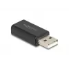 DeLOCK Καλώδιο-αντάπτορας USB 2.0 Type-A 3,5 mm 4-πολικό μαύρο 68001