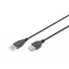 Digitus ASSMANN Basic - Καλώδιο επέκτασης USB - USB Type A, 4 ακίδων (M) - USB Type A, 4 ακίδων (W) - 3 m (USB/USB 2.0) - Χυτό - Μαύρο (AK-300200-030-S)
