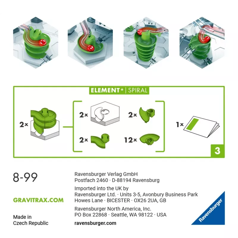 GraviTrax Στοιχείο Σπείρα Ravensburger 22424 Πολύχρωμο