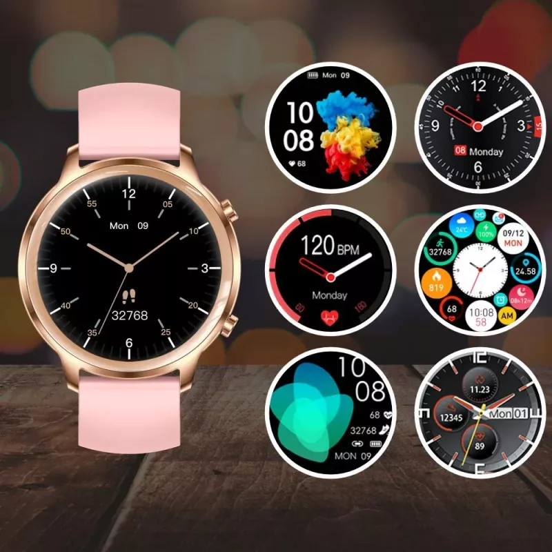 Smartwatch Manta Kelly 3,35 cm ροζ