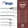 Akyga Basic AK-B1-600 ATX τροφοδοτικό 600 W, ανεμιστήρας 120 mm, παθητικό PFC, γκρι