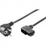Καλώδιο τροφοδοσίας Goobay 96042 μαύρο 1.5 m CEE7/7 C13 250V 16A