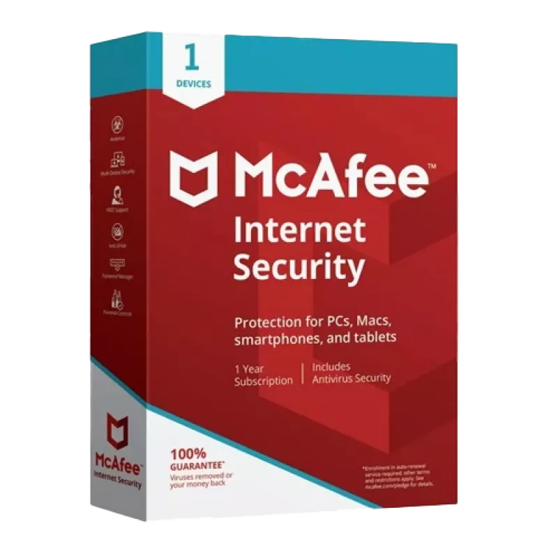 McAfee Internet Security - 1 χρήστης 1 έτος, Global