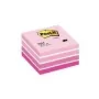 3M Post-it Notes σημειώσεις αυτοκόλλητες κύβος, 76 x 76 mm, νέον ροζ (2028-NP)