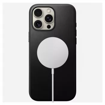 Θήκη κινητού Nomad NM01693185 για Apple iPhone 16 Pro Max, δέρμα/TPU/PC, μαύρο, για οθόνη 17,5 cm (6,9 ίντσες)