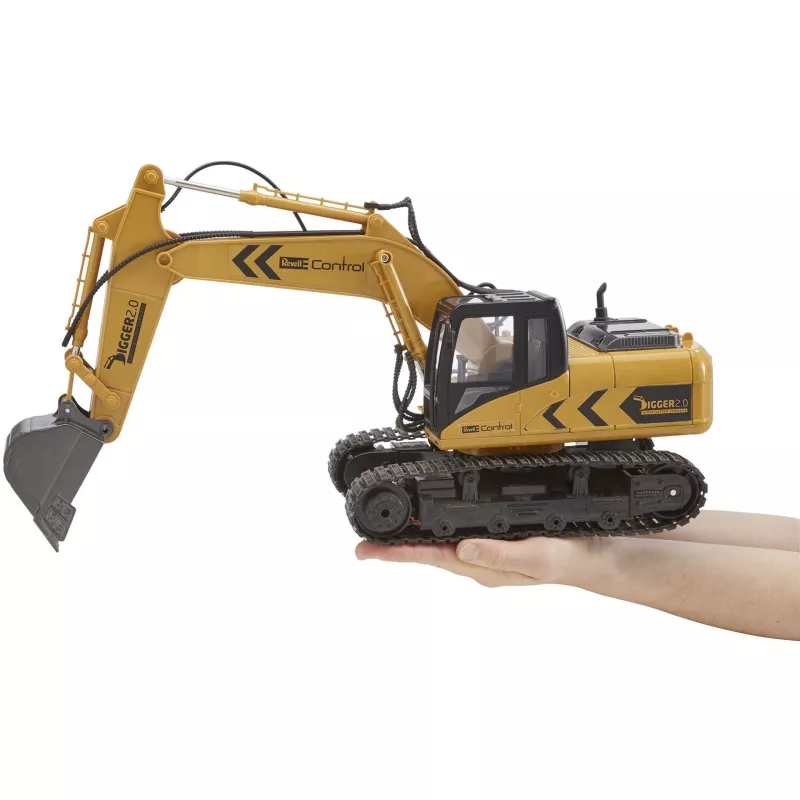 Revell Digger 2.0 - Εκσκαφέας - Ηλεκτροκινητήρας - 1:16 - Ready-to-Run (RTR) - Μαύρο - Κίτρινο - Digger 2.0 (24924)