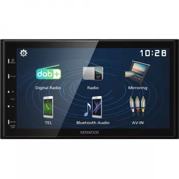 Kenwood Electronics DMX129DAB. Χρώμα προϊόντος: Μαύρο, Μέγεθος DIN: 2 DIN, Ισχύς εξόδου: 64 W. Μετατροπέας ήχου D/A: 24bit, Υποστηριζόμενες μορφές ήχου: