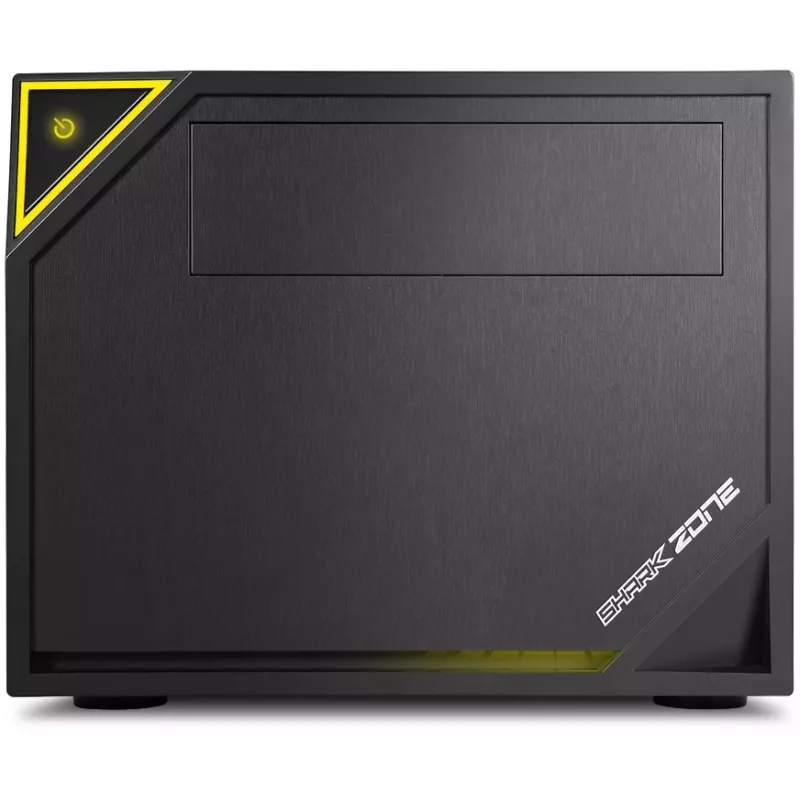 Κουτί υπολογιστή Sharkoon SHARK ZONE C10 Mini-ITX Μαύρο, Κίτρινο