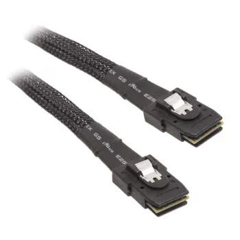SilverStone CPS02 - καλώδιο SATA- / SAS - με Sidebands - SAS 12Gbit/s - 4-Lane - 4 x Mini SAS (SFF-8087) (W) έως 4 x Mini SAS (SFF-8087) (W) - 50cm - S