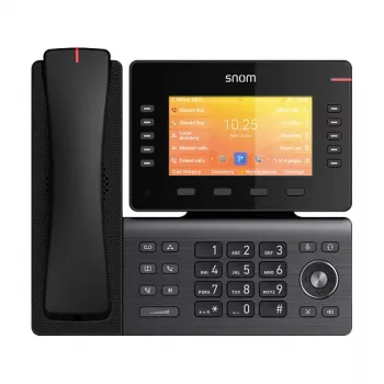 Snom D892M, IP τηλέφωνο, Μαύρο, Επιτραπέζια/Επίτοιχη τοποθέτηση, Linux, TFT, 12,7 cm (5 ίντσες)