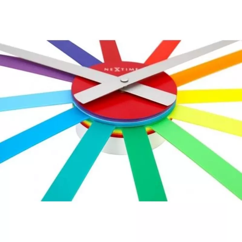 NeXtime Ρολόι 2995di Colour Guide, Ø 60 cm, Επιτοίχιο, Πολύχρωμο