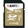EMTEC Speedin - Κάρτα μνήμης - 64 GB - UHS Class 3 / Class10 - SDXC UHS-I (ECMSD64GXC10SP)