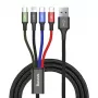 Καλώδιο USB Baseus Fast 4in1 2xUSB-C / Lightning / Micro 3.5A 1.2m (μαύρο)