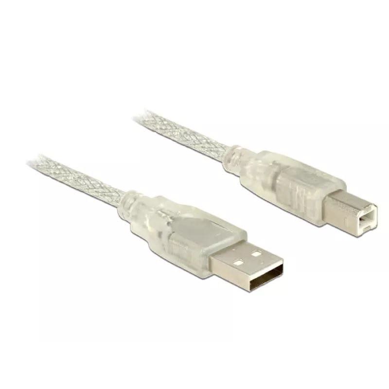 Καλώδιο USB DeLOCK 83895 USB 2.0 3m USB A USB B διαφανές