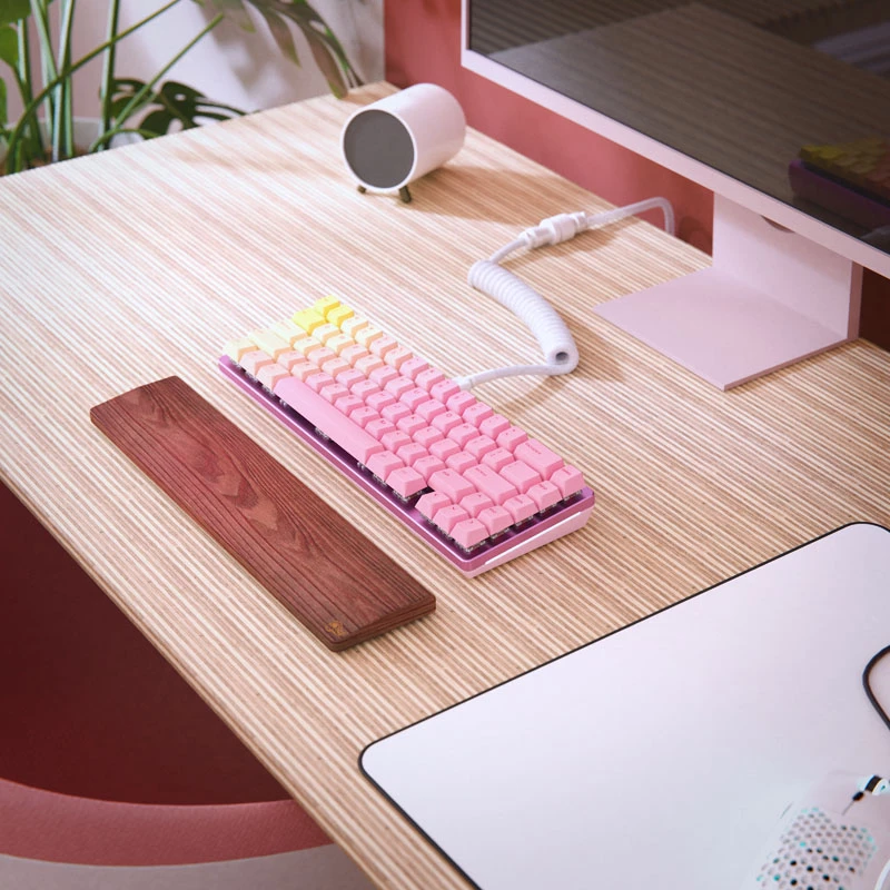 Σετ keycap Aptel Glorious GPBT Pink Grapefruit Forge — πλήκτρα PBT, διαμορφωμένο προφίλ