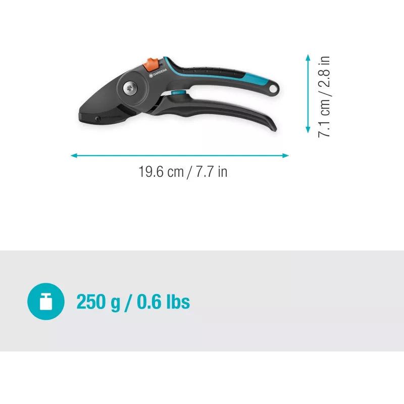 GARDENA Ψαλίδι κήπου PremiumCut Flex 12250-20 με εργονομική λαβή και ελαφριά κατασκευή