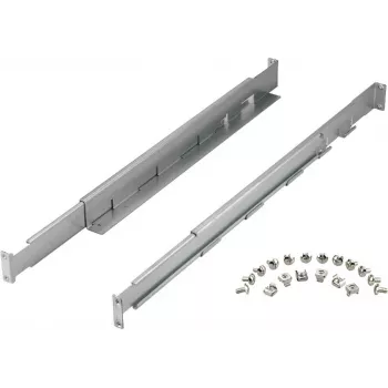 Κιτ ραγών rack PowerWalker 10120531 — ασημί, πλάτος 550 mm, ύψος 140 mm, βάθος 70 mm, υποστηρίζει βάθος rack 78–120 cm, βάρος 3,1 kg