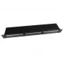 Gembird Cablexpert Patch panel 1U για τοποθέτηση σε rack Cat5e Μαύρο