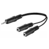 Καλώδιο ήχου Microconnect AUDLL02 0,2 m 3,5 mm 2 x 3,5 mm μαύρο