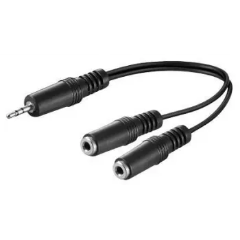 Καλώδιο ήχου Microconnect AUDLL02 0,2 m 3,5 mm 2 x 3,5 mm μαύρο