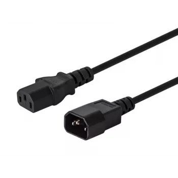 Καλώδιο SAVIO CL-99 (C14 / IEC C14 / IEC 320 C14 M - C13 F; 1 2m; χρώμα μαύρο)
