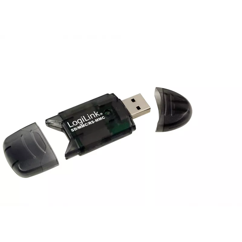 Αναγνώστης καρτών LOGILINK CR0007 USB 2.0 για SD/MMC, μαύρο, έως 480 Mbit/s