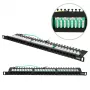 Patch Panel Extralink CAT6 UTP 0.5U 24 Θύρες