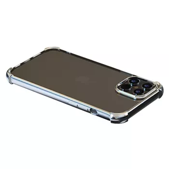 Soft case Devia για iPhone 12 Pro Max — ανθεκτικό glitter ασημί
