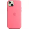 Θήκη σιλικόνης Apple MWNE3ZM/A για iPhone 15 Plus με MagSafe, ροζ