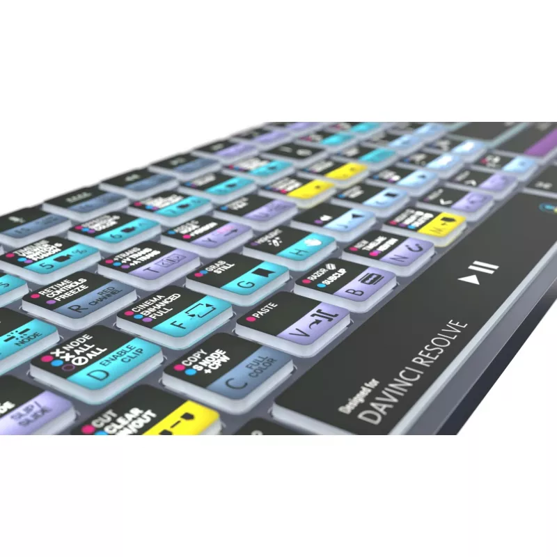 Logickeyboard DaVinci Resolve 18 Titan LKB-RESB-TM-UK πληκτρολόγιο για Mac, διάταξη UK