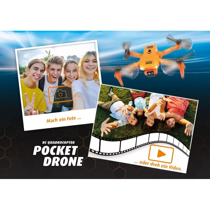 RC-Quadrocopter REVELL Pocket Drone 23810 — 2,4 GHz, τηλεχειριστήριο 4 καναλιών