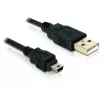 Καλώδιο USB DeLOCK 82252 USB 2.0 1,5 m USB A Mini-USB B μαύρο