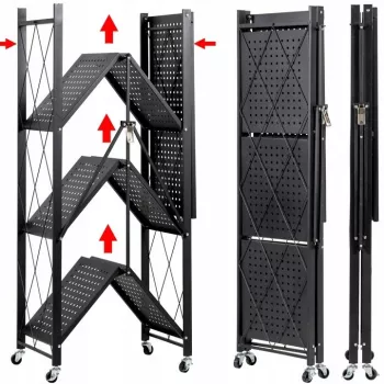 Ράφι αποθήκευσης εργαλείων κήπου Top e shop Rack FS004 — ελεύθερο γαλβανισμένο ατσάλι, 720×340×1270 mm, αντοχή 50 kg