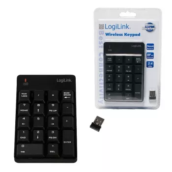 LogiLink ID0120 Ασύρματο αριθμητικό πληκτρολόγιο με 18 πλήκτρα