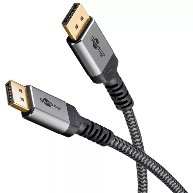 Pro Displayport 1.4 Sleeved - Καλώδιο Οθόνης - 3 m - Μαύρο
