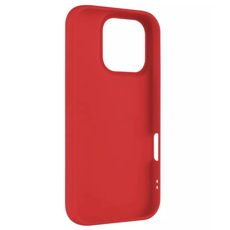 Θήκη πλάτης FIXED για Apple iPhone 16 Pro, λαστιχένια επιφάνεια, κόκκινο