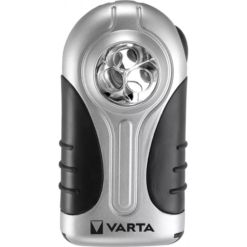 Φακός χειρός Varta 16647 Μαύρο Ασημί