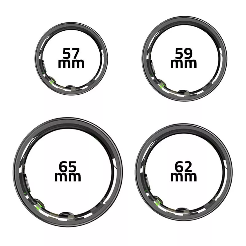 Έξυπνο δαχτυλίδι Manta SR01BK-57 Black, καρδιακός ρυθμός και οξυγόνο αίματος, IP68
