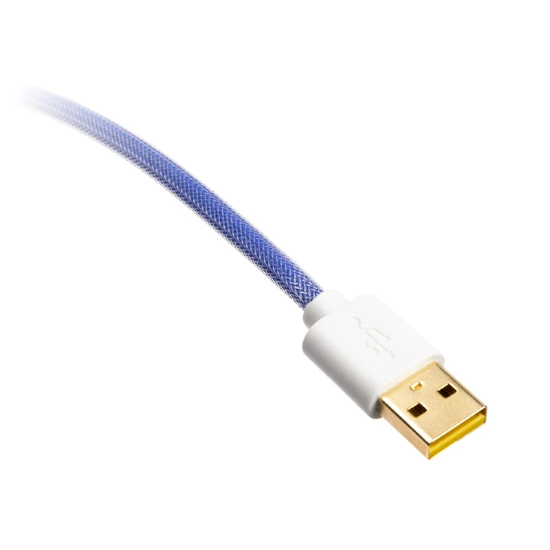 Ducky Premicord Σπιράλ καλώδιο Afterglow, USB Type-C σε Type-A - 1,8 m