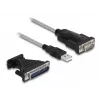 DeLOCK Αντάπτορας USB 2.0 Type-A σε Σειριακό RS-232 D-Sub 9 + D-Sub 25